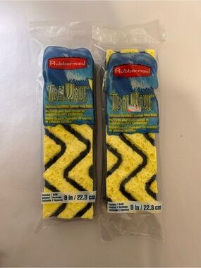 Rubbermaid Tidal Wave G902-TG Cellulose Synthetic Grooves Roller Mop Refill X 2
